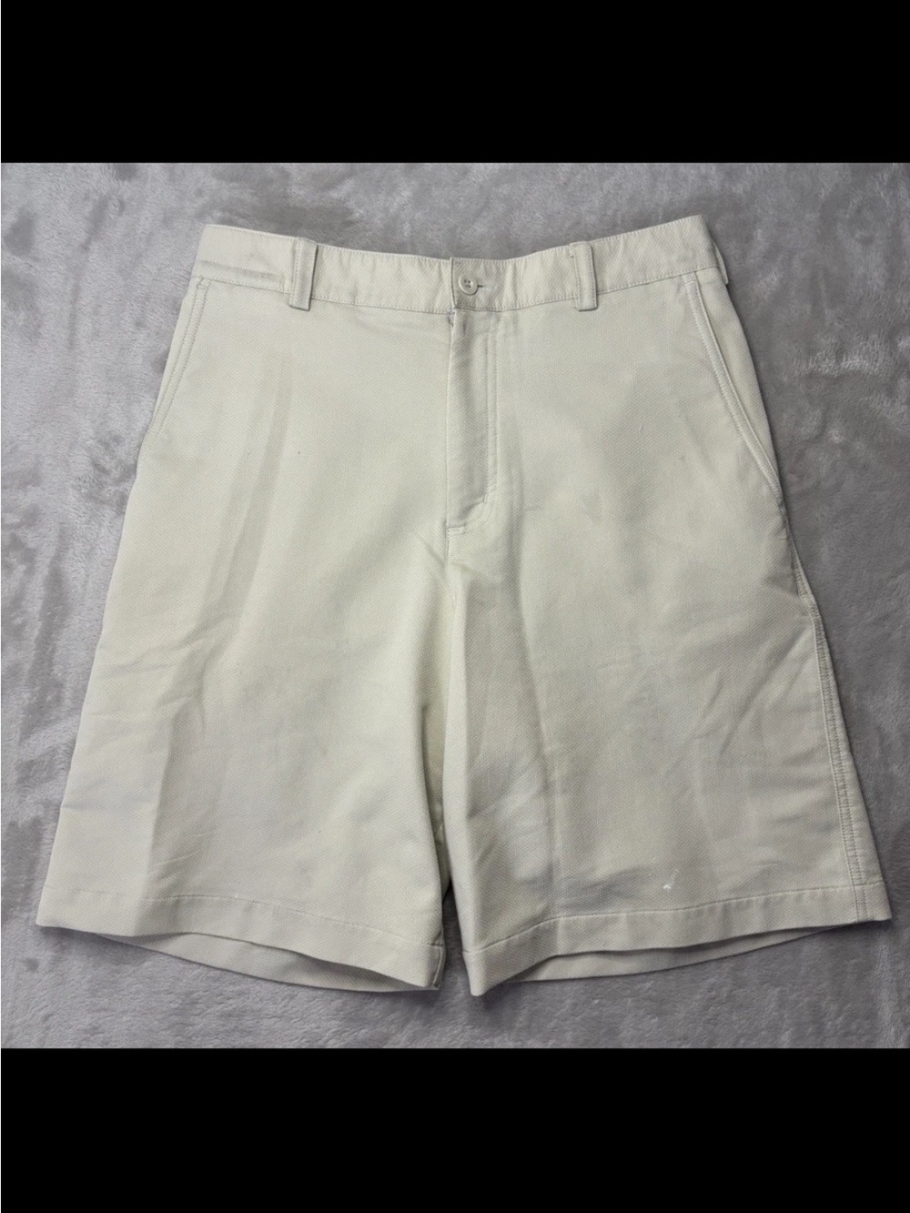 Nike Golf Dri-FIT Shorts Mens 30 Beige Athletic Performance Flat Front Golf